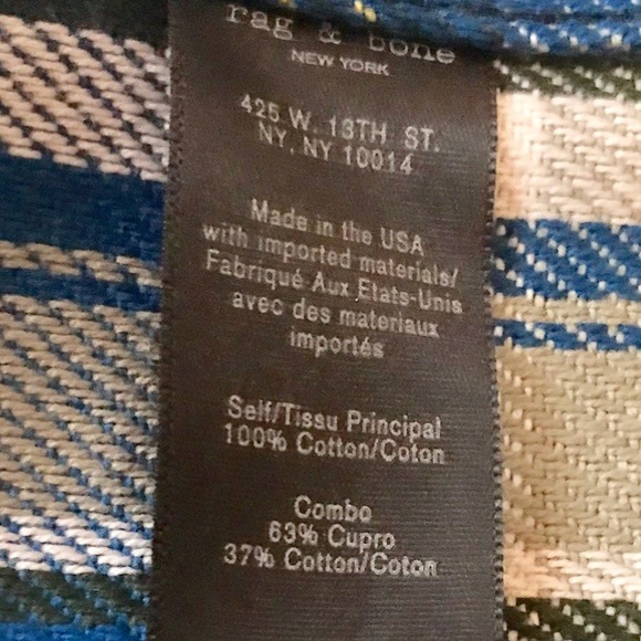 🆕RAG AND BONE Hudson plaid shirt jacket - Picture 6 of 6